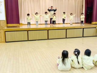 お遊戯会　練習の様子